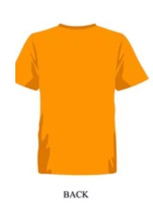 1. Classic Cotton Oversized orange T-Shirt - Image 5