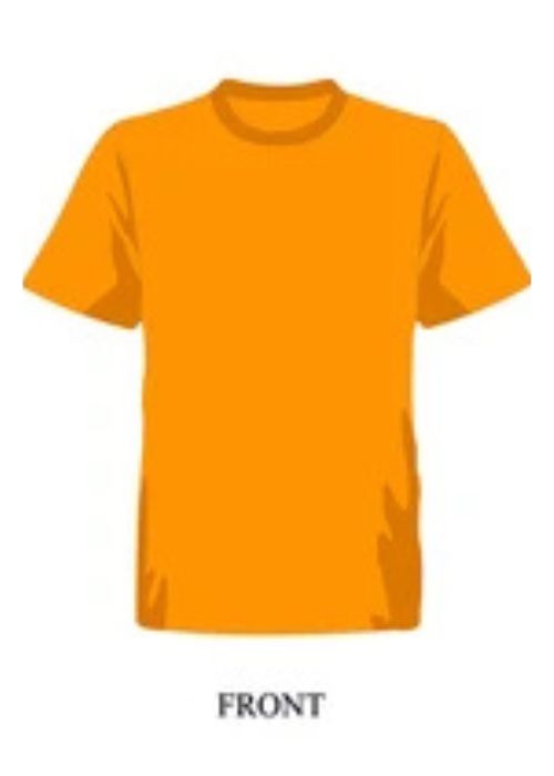 1. Classic Cotton Oversized orange T-Shirt - Image 2