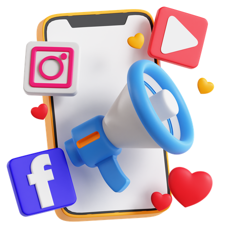 social-media-marketing-3d-icon-png-download-13072942
